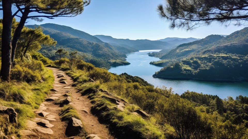 A hiking trail near the douro river